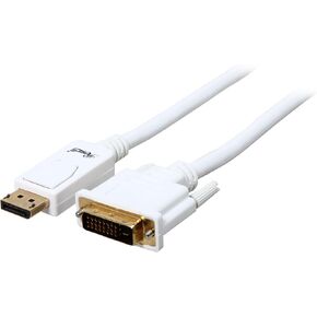 Rosewill 3-Feet 28AWG DisplayPort to DVI Cable, White (RCDC-14005)