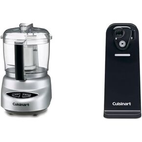 Cuisinart Food Processor Mini-Prep 3 Cup 24 oz and Deluxe Electric Can Opener, Black