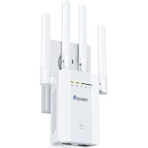 2025 New WiFi Extender Signal Booster, Long Range Wireless Internet Repeater for Home, WiFi Repeater Wireless Routers Signal Amplifier with Ethernet Port, Mesh WiFi 10X Faster Access Point, Easy Setup