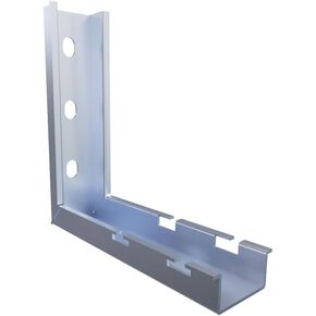 NavePoint Wire Mesh Cable Tray L-Shaped Wall Bracket 7in Wide