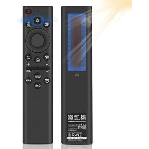 BN59-01385A Solar Power Voice Remote Replacement for Samsung Frame TV Remote with Bluetooth Rechargeable Solar Cell, Compatible with Samsung 2021-2023 Neo QLED Crystal 4k 8K, TM2280E - Black