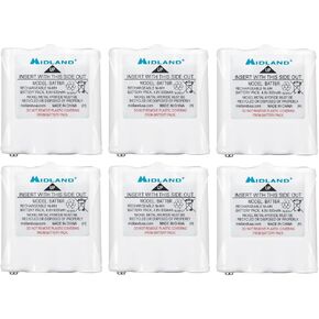 Midland AVP8 NiMH Rechargeable Battery Packs for CXT and LXT Series Radios - 6-Pack