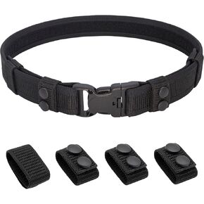 1.5" Duty Belt with Loop Liner + 4 Keepers M(30"-34")