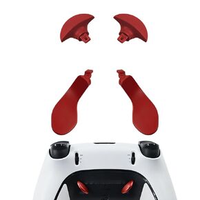 4 Pcs Edge Controller Back Paddles for PS5 DualSense Edge Controller, Paddles Replacement Compatible with PS5 Edge Controller, Metal Paddles for PS5 DualSense Controller (Silver)