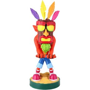 Cable Guys - Crash Bandicoot Aku Aku Gaming Accessories Holder & Phone Holder for Most Controller (Xbox, Play Station, Nintendo Switch) & Phone