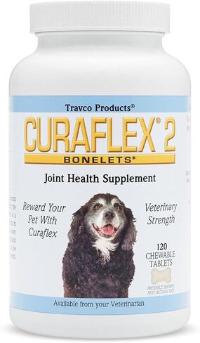 Nutramax Laboratories Curaflex 2 Joint Health Supplement for Dogs, 120 Chewable Tablets in Kuwait