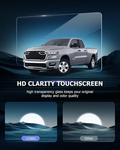LUWU 2025 RAM 1500 Screen Protector for 2025 RAM 1500 Accessories 2025 RAM 1500 Laramie/Rebel/Limited/Limited Longhorn/Tungsten 10.25" Passenger-side Touchscreen Display Nano Plastic Touch Screen 2PCS in Saudi Arabia