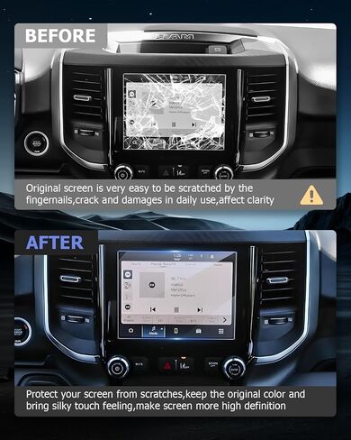 LUWU 2025 RAM 1500 Screen Protector for 2025 RAM 1500 Accessories 2025 RAM 1500 Laramie/Rebel/Limited/Limited Longhorn/Tungsten 10.25" Passenger-side Touchscreen Display Nano Plastic Touch Screen 2PCS in Saudi Arabia