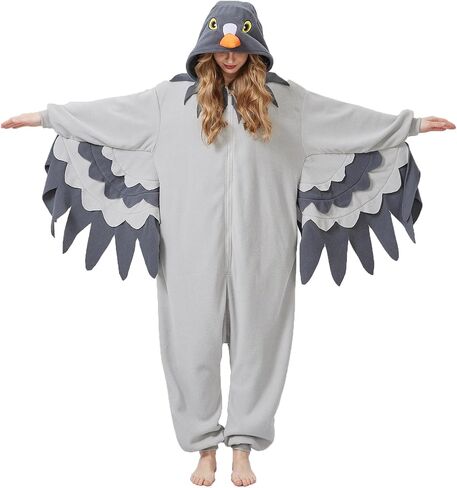 Adult Pigeon Onesie Costume Pajamas,animal birds Onesie Pajamas,Christmas Halloween Pigeon Onesie Pajamas in Saudi Arabia