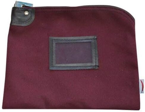 Locking Bank Bag Canvas Keyed Security (Gray Blue) in Saudi Arabia