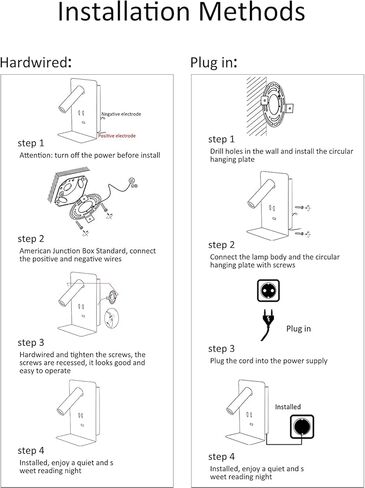 Zerouno Modern Bed Side Lamp لمجموعة غرفة نوم من 2 ، قابس أسود في الجدار ، ضوء القراءة ضوء ، سرير سرير الجدار الشمع in Kuwait