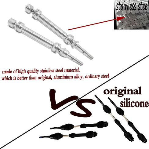 Upgrade CVD Steel Drive Shafts Fit for 1/10 Traxxas Slash 4x4 VXL/Platinum/Ultimate,Rustler 4X4/VXL,Stampede 4X4/VXL,Hoss 4X4/VXL RC Car Heavy Duty Parts 4PCS (Red) in Saudi Arabia