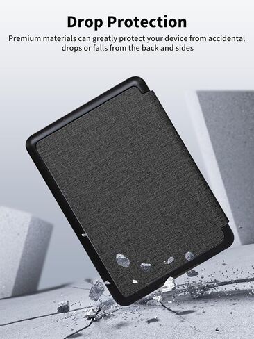 حالة 7 بوصة kindl-e paperwhite 12th Gen 2024 و Kindl-e Colorsoft Signature Edition ، حالة noukaju لـ Kindl-e Paperwhite 2024 (Gen 12th) 7 بوصة ، وميزة حزام اليد (الأسود) (أسود) in Kuwait