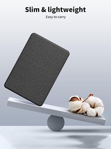 حالة 7 بوصة kindl-e paperwhite 12th Gen 2024 و Kindl-e Colorsoft Signature Edition ، حالة noukaju لـ Kindl-e Paperwhite 2024 (Gen 12th) 7 بوصة ، وميزة حزام اليد (الأسود) (أسود) in Kuwait