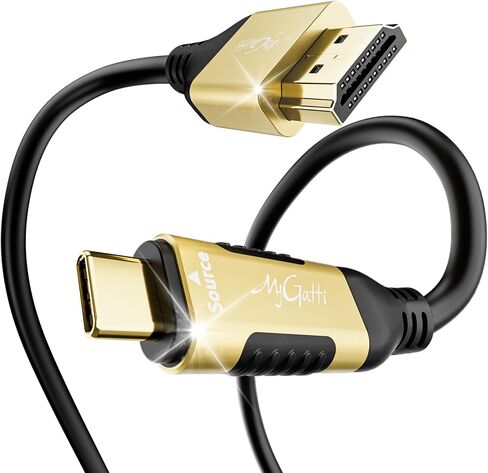 كابل USB C إلى HDMI 10ft ، USB عالي السرعة 3.1 Type-C إلى HDMI 2.0 سلك ، 4K@60Hz HDR ، قابس مغطى بالذهب ، (Thunderbolt 5/4/3 متوافق) ، لـ MacBook و iPad و iPhone و HDTV والمزيد in Kuwait