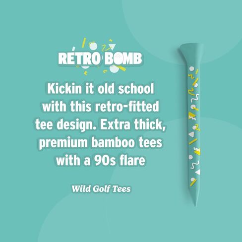 The American Golf Tee - 50 Pack 3 1/4 Inch Extra-Thick Premium Bamboo Wood Golf Tees - Red, White, and Blue Pride Golf Gifts for Men and Women - Premium Golf Accessories in Saudi Arabia