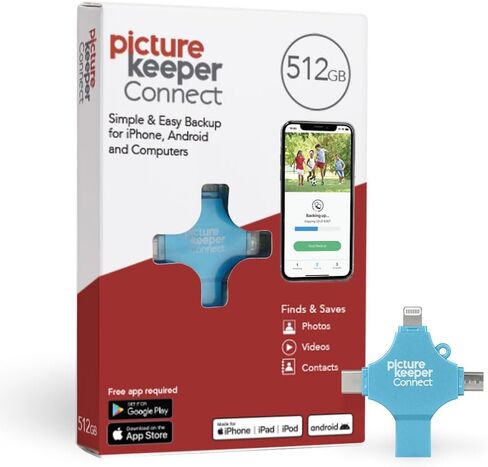 محرك أقراص فلاش USB للصور والفيديو من Picture Keeper Connect لأجهزة Apple وAndroid وأجهزة الكمبيوتر الشخصي، محرك إبهام سعة 64 جيجابايت، فيروزي in Kuwait