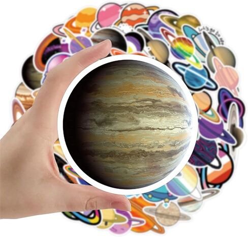 Space Astronaut Stickers Pack 60PCS, Cute Waterbottle Stickers Gifts for Kids Boys Teens Glueewee Waterproof Vinyl Stickers for Water Bottles Laptop Scrapbook Journal in Saudi Arabia