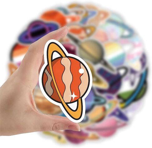 Space Astronaut Stickers Pack 60PCS, Cute Waterbottle Stickers Gifts for Kids Boys Teens Glueewee Waterproof Vinyl Stickers for Water Bottles Laptop Scrapbook Journal in Saudi Arabia