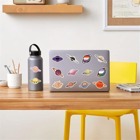 Space Astronaut Stickers Pack 60PCS, Cute Waterbottle Stickers Gifts for Kids Boys Teens Glueewee Waterproof Vinyl Stickers for Water Bottles Laptop Scrapbook Journal in Saudi Arabia
