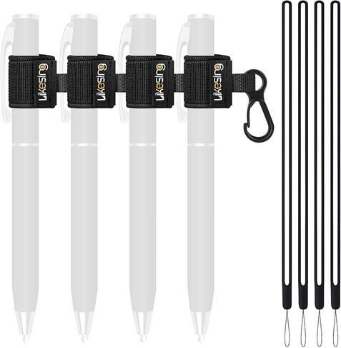 4 حامل قلم مرن مع الحبل ، حامل القلم قلم رصاص للسيليكون المضاد للسيليكون للممرضات والمعلمين والانتظار والنجارين وعمال البناء والمقاولين والمحترفين in Kuwait