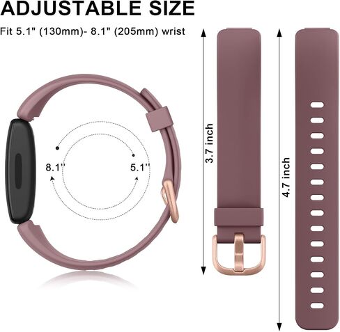 4 Pack Bands Compatible with Fitbit Inspire 2 Bands for Women Men, Adjustable Replacement Sport Wristbands Straps for Fitbit Inspire 2 / Ace 3 in Kuwait