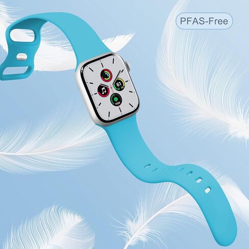 Sport Bands Compatible with Apple Watch Band Women Men 40mm 38mm 41mm 42mm 44mm 45mm 46mm 49mm ,Soft Wristband Waterproof Replacement Strap for iWatch Bands Series 11 10 9 8 7 6 5 4 3 2 1 SE Ultra White in Saudi Arabia