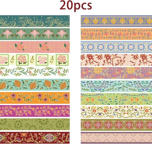 20 Rolls St. Patrick's Day Washi Tape Green Washi Masking Tape Lucky Plaids Paper Sticker Tape for Irish Party Decorative Tape for Journaling, Scrapbook, Gift Packing, DIY Craft in Kuwait