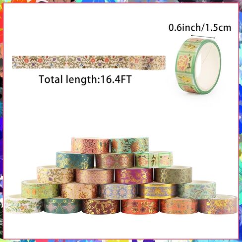20 Rolls St. Patrick's Day Washi Tape Green Washi Masking Tape Lucky Plaids Paper Sticker Tape for Irish Party Decorative Tape for Journaling, Scrapbook, Gift Packing, DIY Craft in Kuwait