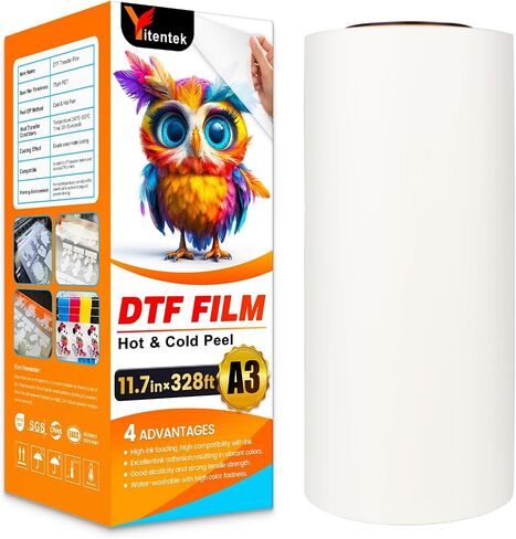 A3+ DTF Transfer Film, 13" x 19" Double Sided Matte PreTreat Heat Transfer PET Sheets for DTF Inkjet Printer, DTF Paper Direct Print on T-Shirts Textile, Hot & Cold Peel, 120 Sheets in Saudi Arabia