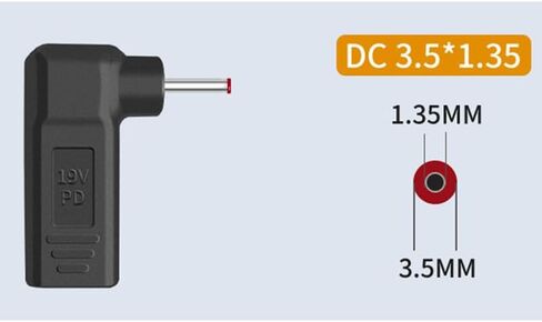 DC Barrel Adapter 100W 5.5x2.1mm to USB C ، 5.5x2.1mm Adapter Adapter Adapter Support 5V 12V 19V 20V Made for LED ، مروحة صغيرة ، شمسية قابلة للطي ، أجهزة الكمبيوتر المحمولة المحمولة in Kuwait