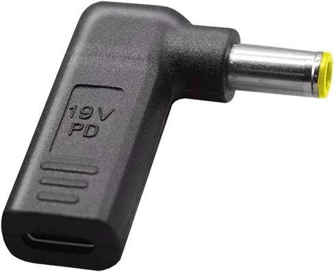 DC Barrel Adapter 100W 5.5x2.1mm to USB C ، 5.5x2.1mm Adapter Adapter Adapter Support 5V 12V 19V 20V Made for LED ، مروحة صغيرة ، شمسية قابلة للطي ، أجهزة الكمبيوتر المحمولة المحمولة in Kuwait