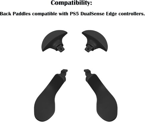 4 Pcs Edge Controller Back Paddles for PS5 DualSense Edge Controller, Paddles Replacement Compatible with PS5 Edge Controller, Metal Paddles for PS5 DualSense Controller (Silver) in Kuwait