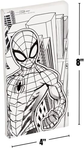 Marvel Avengers Color Your Own Canvas- 2 Canvases (8" x 4" ), 1 Brush, 6 Vivid Paints - Perfect Creative Gift for Kids & Fans - 1 Set in Saudi Arabia