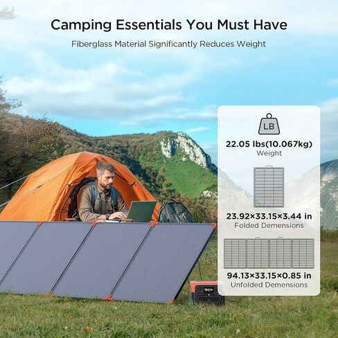 N-Type 16BB 450 Watt Portable Solar Panel,450W 38V Foldable Solar Panel for Power Station with 25% High Efficiency,IP68 Waterproof 4 Adjustable Kickstands for RV Camping Hurricane Blackout in Kuwait