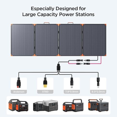 N-Type 16BB 450 Watt Portable Solar Panel,450W 38V Foldable Solar Panel for Power Station with 25% High Efficiency,IP68 Waterproof 4 Adjustable Kickstands for RV Camping Hurricane Blackout in Kuwait