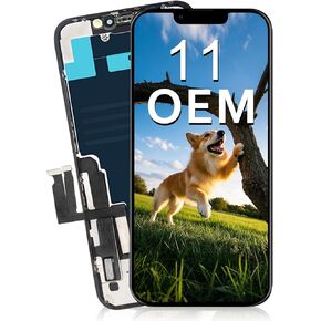 6.1"OEM Premium for iPhone 11 Screen Replacement A2111 A2221 A2223 Digitizer LCD Display with Frame Assembly(OEM,No Tools)