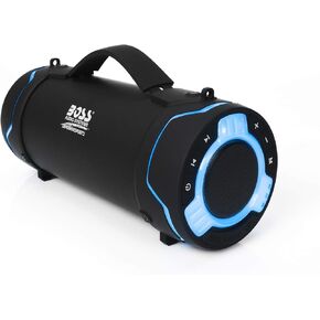 BOSS Audio Systems Tube Portable Weatherproof Bluetooth Stereo Speaker - 3-Inch, Full Range, Tweeters, 8 Hours of Play Time, Sold Individually