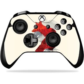 Mayyskins Skin متوافق مع Microsoft Xbox One X Controller - Fox Blood | غلاف الالتفاف الواقي ، الدائم ، والفريد من نوعه | من السهل تطبيق الأنماط وإزالتها وتغييرها | صنع في الولايات المتحدة