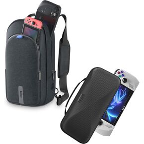 Syntech Black Hard Carrying Case and Bag for Handheld Gaming Consoles