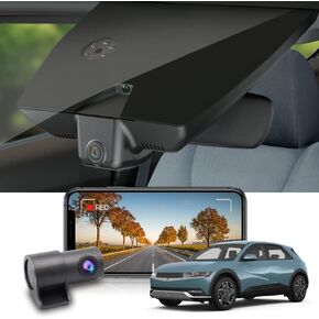 Fitcamx 4K Dash Cam Suitable for Hyundai IONIQ 5 2022-2024 (6 Vents) SE Standard Range SEL Limited, OEM Look, UHD 2160P Video, Built-in WiFi & APP, Loop Recording, G-Sensor, Plug & Play, 64GB Card
