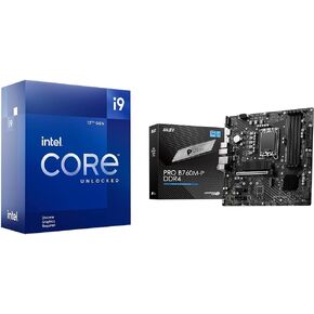 Intel Core i9-12900KF Gaming Desktop Processor + MSI PRO B760M-P DDR4 ProSeries Motherboard