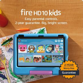 Fire HD 10 Kids Tablet (32GB, Blue) + Kids Stylus