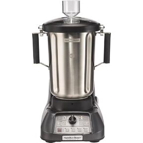 Hamilton Beach Commercial EXPEDITOR 1 Gallon / 4 Liter Culinary Blender, 3.5 HP Motor, Precision Control Touchpad, Custom Blending Programs, Clear Lid with Dosing Cup, NSF Certified, HBF1100SR