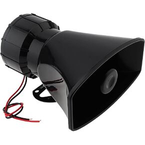 Wired Alarm Siren Horn, DC 12V 100W Electronic Alarm Horn Siren for Car/Motorcycle/Home Security System