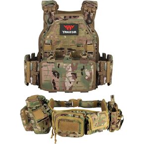 P New YAKEDA Quick Release Laser-Cutting Modular Vest & Battle Duty Belt
