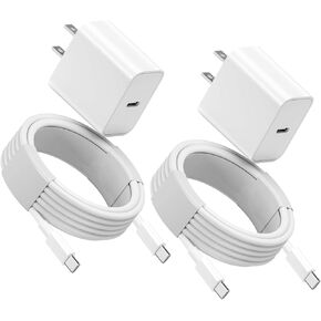 10FT Fast Charger for iPad, Charger for iPad Pro,USB C Fast Charging Block with 10FT USB Type-C to C Cable Cord for iPad 10th Gen, iPad Pro 13/12.9/11 in 2020/2021/2022/2024,Mini 6th,Air 5/4th [2Pack]