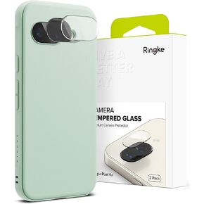 Ringke Onyx متوافق مع Pixel 9A [Mint] + Camera Glass متوافق مع Pixel 9A [2 Pack]