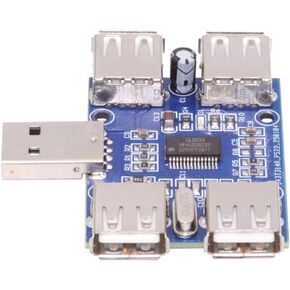 CY USB2.0 1-to-3 Power Type-A Male to Female Type-A & Micro USB & USB-C Type-C Adapter PCBA