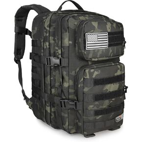 Enhanced Military Tactical Backpack, Army Assault 3 Day Bug Out Bag Molle Rucksack with ISO Standard
